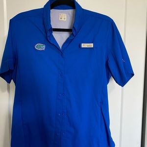 Columbia gators button down shirt